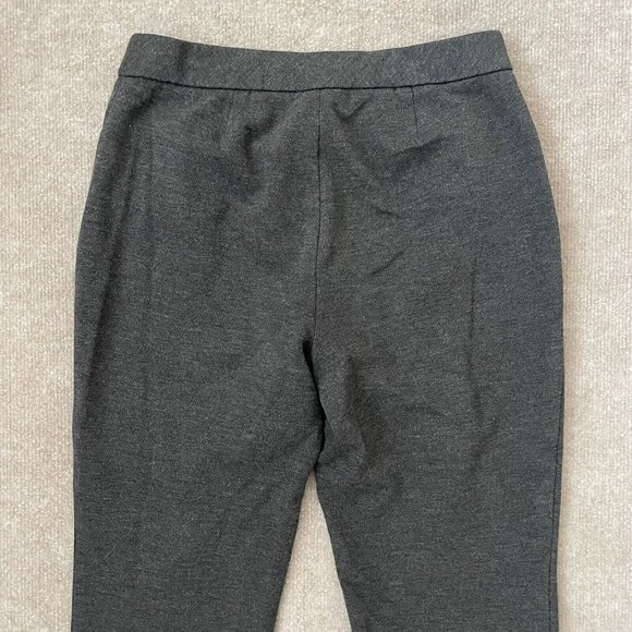 J. Jill Ponte Slim Leg Pants Womens Small Grey Stretch Pockets Casual 26” Inseam - Picture 10 of 11